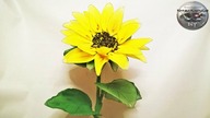 Jak zrobić słonecznik z rajstop [NYLON TIGHTS SUNFLOWER] - Pomysły plastyczne DiY