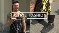 Czarny dres z sieciówki i plecak Moschino #STREETFASHION