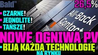NOWE OGNIWA PV BIJĄ KAŻDĄ TECHNOLOGIĘ FOTOWOLTAICZNĄ NA RYNKU (26,5%)