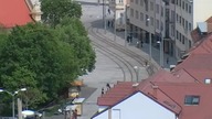 Paletą po szynach tramwajowych "Słowacja"