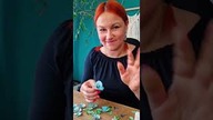 Materiałowe kwiatki do kolekcji Wonderland  #reczniemalowane