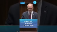 Awantura w Sejmie.  Oni się boją #shorts