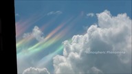 Niezwykłe i rzadkie zjawisko optyczne - Ognista tęcza nad Rybnikiem