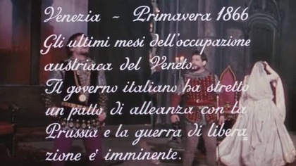 Rok 1866. W Wenecji, okupowanej przez wojska austriackie, w teatrze La Fenice trwa spektakl Trubadura Verdiego. Przypadek sprawi, że opera połączy ze sobą hrabinę Livię Serpieri i porucznika Franza Mahlera. Ich romans będzie miał burzliwy przebieg i to nie tylko za sprawą toczącego się w tle powstania Garibaldiego. Hrabina, kobieta piękna, choć już nie pierwszej młodości, odrzuca wszelkie konwenanse i skrupuły i stawia wszystko na jedną kartę dla człowieka, który nawet nie ukrywa swego oportunizmu. Siłą rzeczy, ich związek zmierza wprost do fatalnego końca.