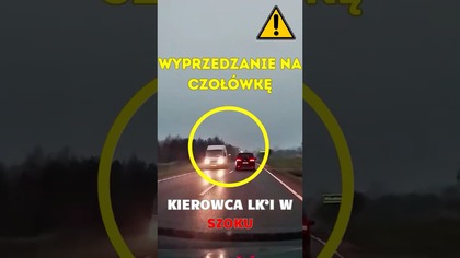 Wyprzedzanie LKI na czołówkę #shorts #polska #polscykierowcy #policja #wyprzedzanie