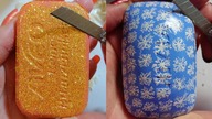 Soap Carving ASMR Relaxing Sounds no talking Satisfying ASMR Video #soapcarving #soapcuttingvideo