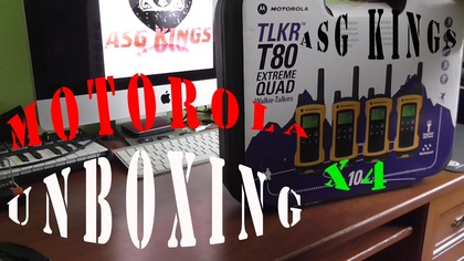 Unboxing MOTOROLA TLKR T80 EXTREME QUAD