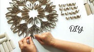 Zobacz mój pomysł na recykling rolek po papierze? Mandala, wianek z rolek DIY