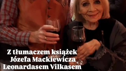 Przyjęcie po spektaklu.  Publicystka Alwida Bajor