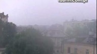 Nawałnica szaleje nad miastem