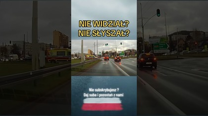 Jeep ignoruje sygnały karetki  Nie słyszał czy chciał być pierwszy? #karetka #jeep #prawojazdy