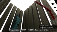 Dług publiczny USA - 16bln $ w fizycznych 100-dolarowych banknotach.