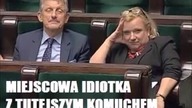miejscowa idiotka z tutejszym komuchem