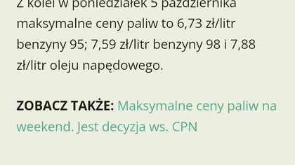 Od wtorku rosną ceny paliw! Warto Zatankować taniej! CPN powraca - 6,73 za 95,