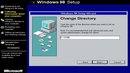 Installing Windows 98 to $^-}@%&.