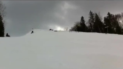 Grupowy backflip na nartach