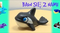 Baw się z nami- Jajka niespodzianki- 2 zabawki- Delfin i Zwierzątka Zoo
