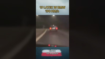 19-latek 190 km/h i wypadek pod Wronkami.  TikTok go pogrążył! #BMW #wypadek #Polska