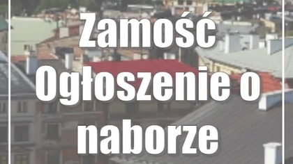 Zamość: Ogłoszenie o naborze wolontariuszy
