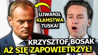 KRZYSZTOF BOSAK AŻ SIĘ ZAPOWIETRZYŁ UJAWNIAJĄC KŁASTWA I MANIPULACJE TUSKA! POLSKĘ ZALEJĄ MIGRANCI?!