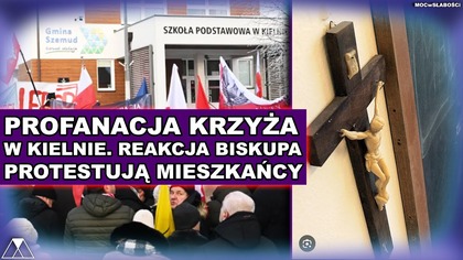 PROFANACJA KRZYZA W KIELNIE.  REAKCJA BISKUPA
