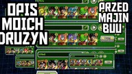 KONTO I DRUZYNY KOSIORSKI PRZED MAJIN BUU SAGA CELEBRACJA INFO DBZ DOKKAN BATTLE