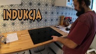 Wycinamy otwór w blacie dębowym pod płytę indukcyjną