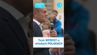 Tusk WPROST o młodych POLAKACH #shorts