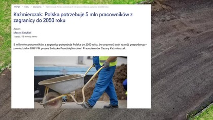 Polska wpuści jeszcze 5 milion&oacute;w pracownik&oacute;w z kraj&oacute;w trzeciego świata