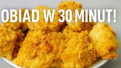Nuggetsy z kurczaka pieczone  Chrupiące, delikatne i zawsze się udają!