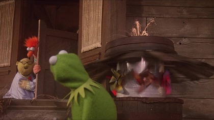 Kermit and his newfound friends trek across America to find success in Hollywood, but a frog legs merchant is after Kermit.