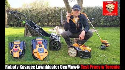 Robot Koszący LawnMaster OcuMow® DM16-150 część II (Test pracy na niekoszonym trawniku) UPGRADE ???