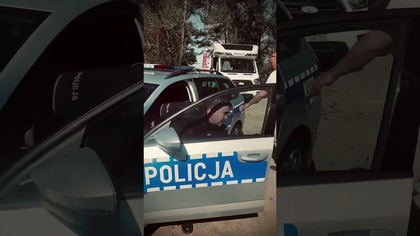 radiowóz na planie ATM, wynajem radiowozu na plany #pomorskie #kaszuby #police #film #radiowóz