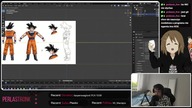 BLENDER Goku Model Sculpting process (GONE HORRIFIC)