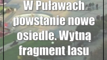 W Puławach powstanie nowe osiedle.  Wytną fragment lasu