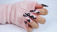 space negative galaxy nails art / Gabrielle Nails Charbonne