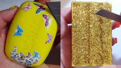 Soap Carving ASMR Relaxing Sounds no talking Satisfying ASMR Video