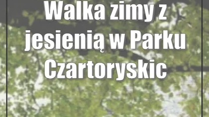 Walka zimy z jesienią w Parku Czartoryskich.  Zobacz zdjęcia