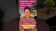 Zapraszam na DARMOWY webinar! W ten czwartek Link do zapisu w opisie