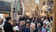 Kolęda W żłobie leży w wykonaniu scholi Aniołki z Markuszowa.  29 grudnia 2024 r.