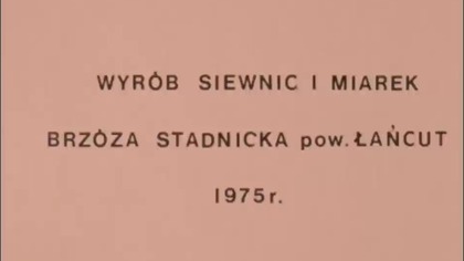 Wyr&oacute;b siewnic i miarek - udźwiękowiony film archiwalny z tłumaczeniem PJM 7+