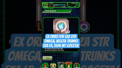 EX ORBS OMEGA SHENRON, GOKU VEGETA FUTURE, SSJ4 GOGETA DBZ DOKKAN BATTLE