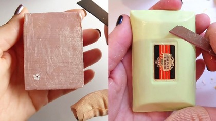Soap Carving ASMR Relaxing Sounds no talking Satisfying ASMR Video