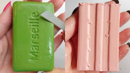 Soap Carving ASMR Relaxing Sounds no talking Satisfying ASMR Video