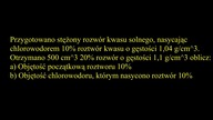 Przygotowano stężony rozwór kwasu solnego, nasycając chlorowodorem 10% roztwór kwasu... #chemistry