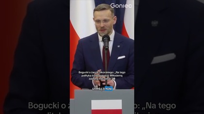 BOGUCKI O ŻARCIE SIKORSKIEGO: NA TEGO POLITYKA TRZEBA SPUŚCIĆ MIŁOSIERNĄ ZASŁONĘ MILCZENIA!
