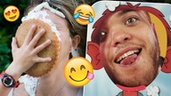 Kto dostanie ŚMIETANĄ w TWARZ - challenge
