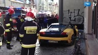 Wypadek Lamborghini w Sopocie