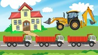 Construction Machinery For Baby | Excavator Street Vehicles | Bajki Koparki dla Dzieci i niemowląt