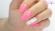 Easy Flowers pattern nails art tutorial / Elisium